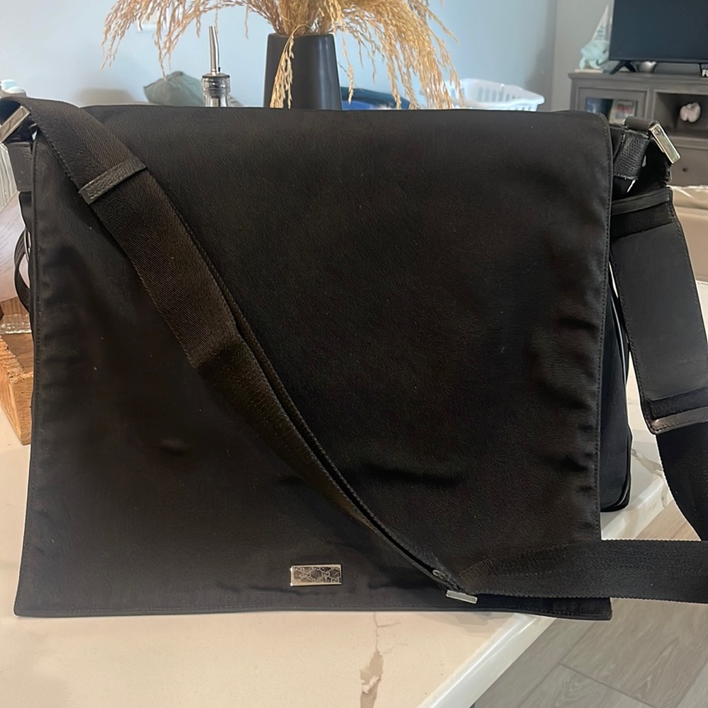 Designer Bag Gucci laptop black silver snap Cross/bag shoulder bag laptop